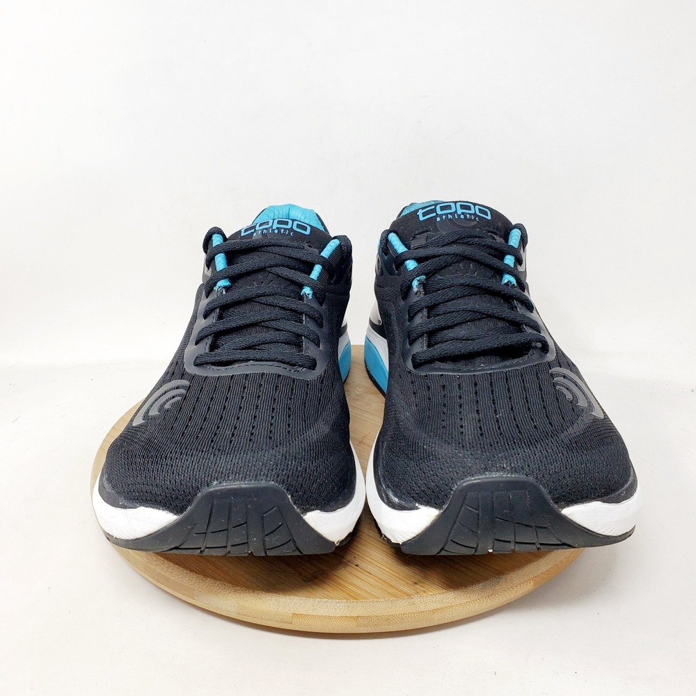 Topo Running Shoes Womens 9.5 Black Lace Up Athletic Ultrafly 3 Sneaker - Picture 3 of 14